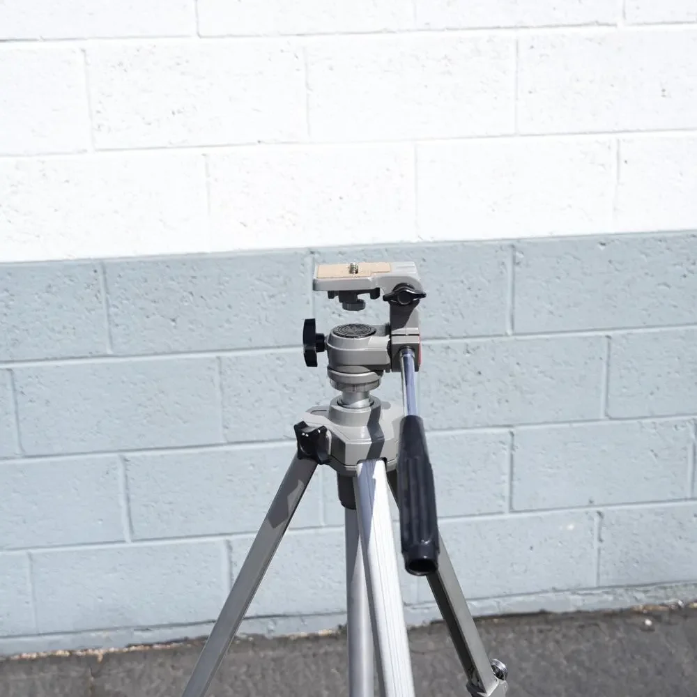 Vintage Albinar 122-500 Camera Tripod Aluminum Adjustable Height Stand Silver